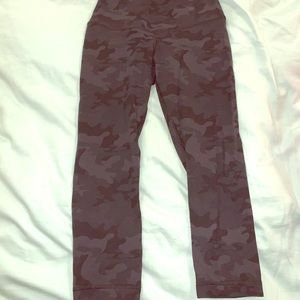 Lululemon black camo crops